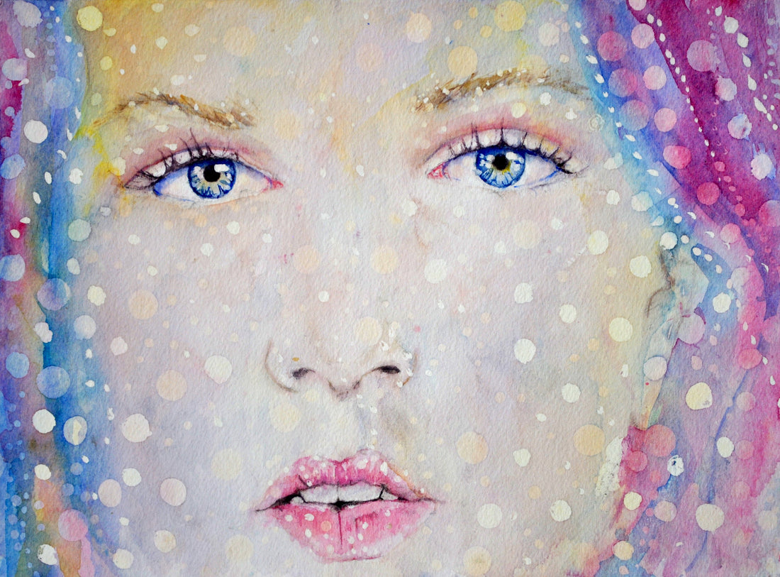 Goddess Astraea Watercolour Painting Art Print