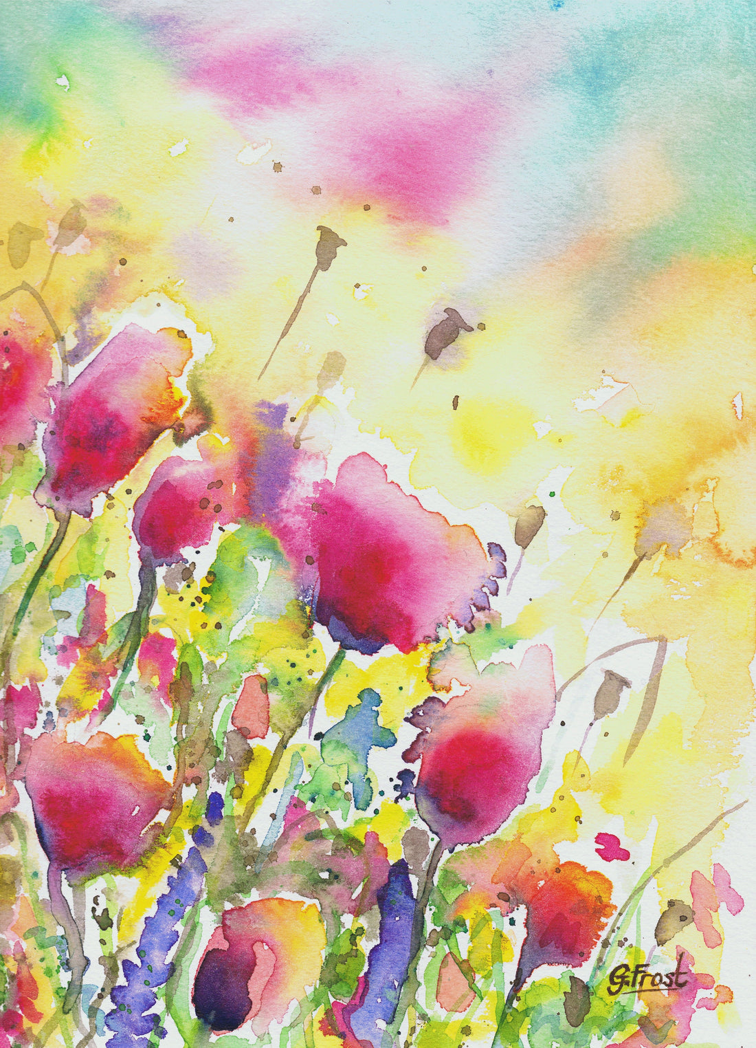 Poppy Watercolour Art Print